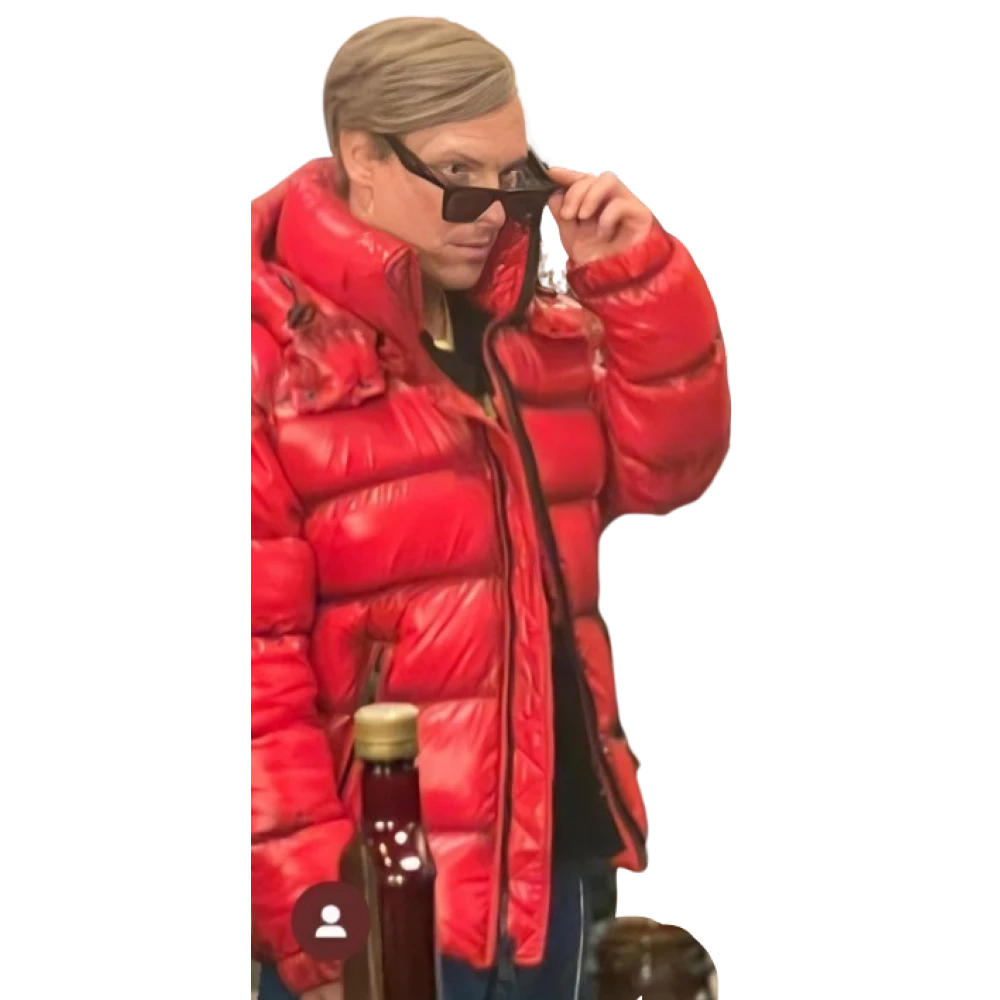 Twisted Metal Chris Silcox Red Puffer Jacket | Twisted Metal